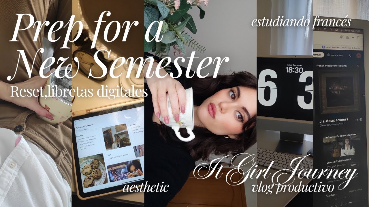 Productive Vlog /Organización,libretas digitales, estudiando...