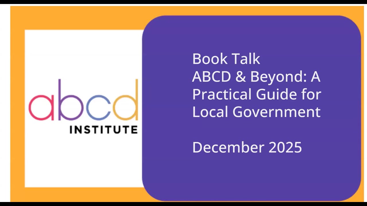 The JEDER Book Talk: ABCD & Beyond — A Practical Guide for Local Government