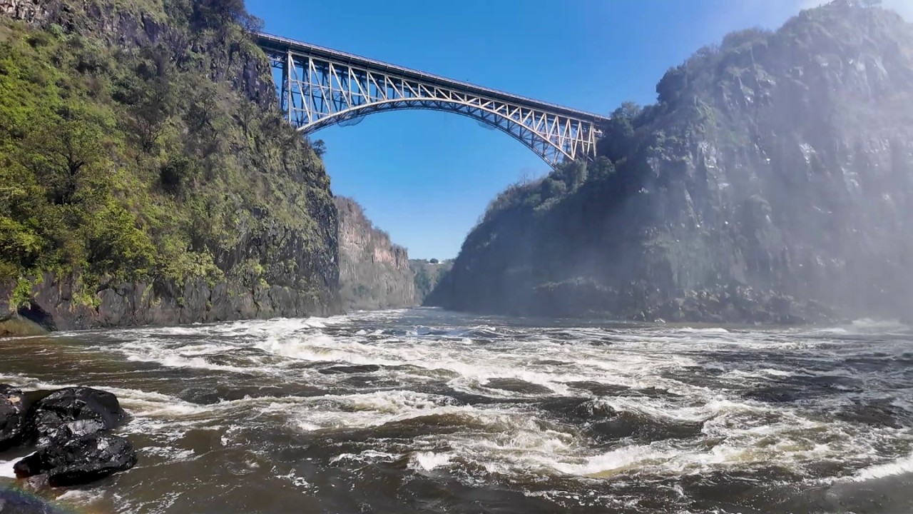 History of Victoria Falls Bridge between Zambia and Zimbabwe.