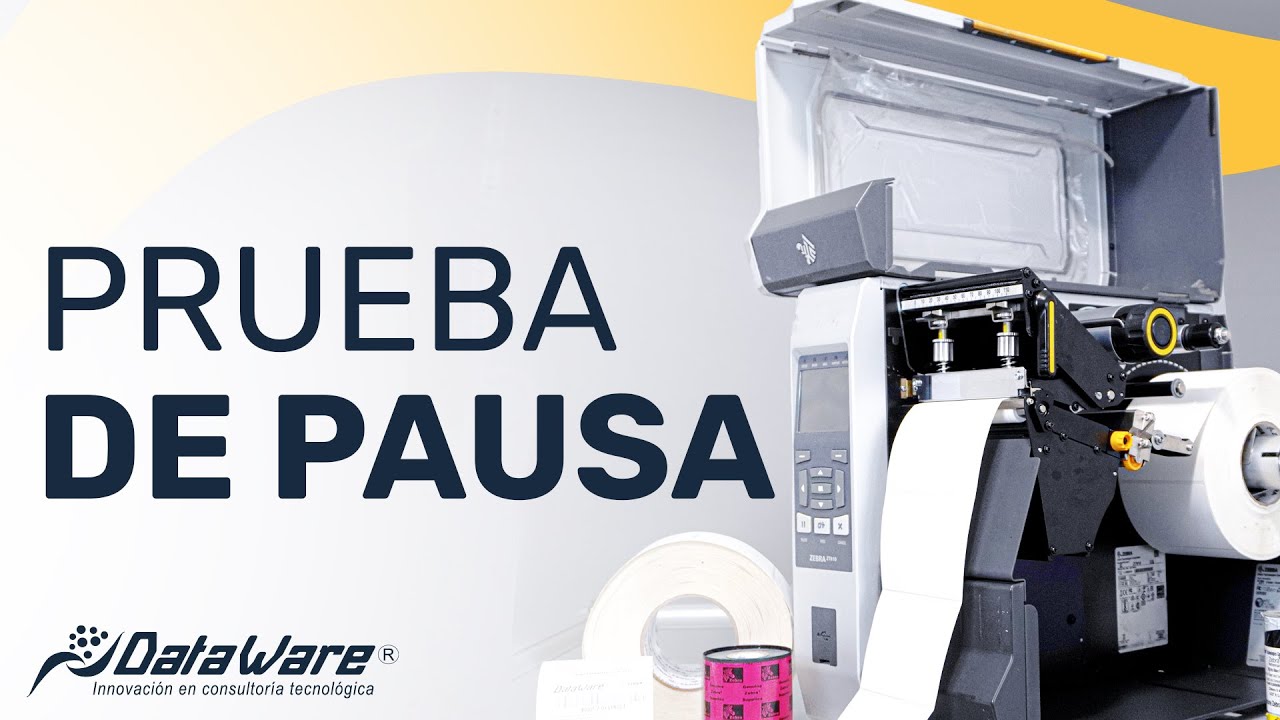Prueba de pausa en una impresora ZT611