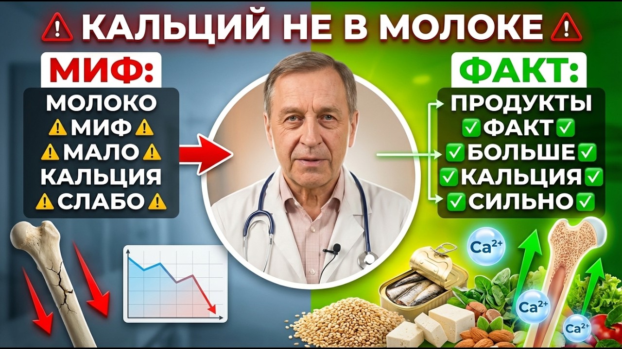 7 продуктов, в которых больше кальция, чем в молоке (Для Крепких Костей)