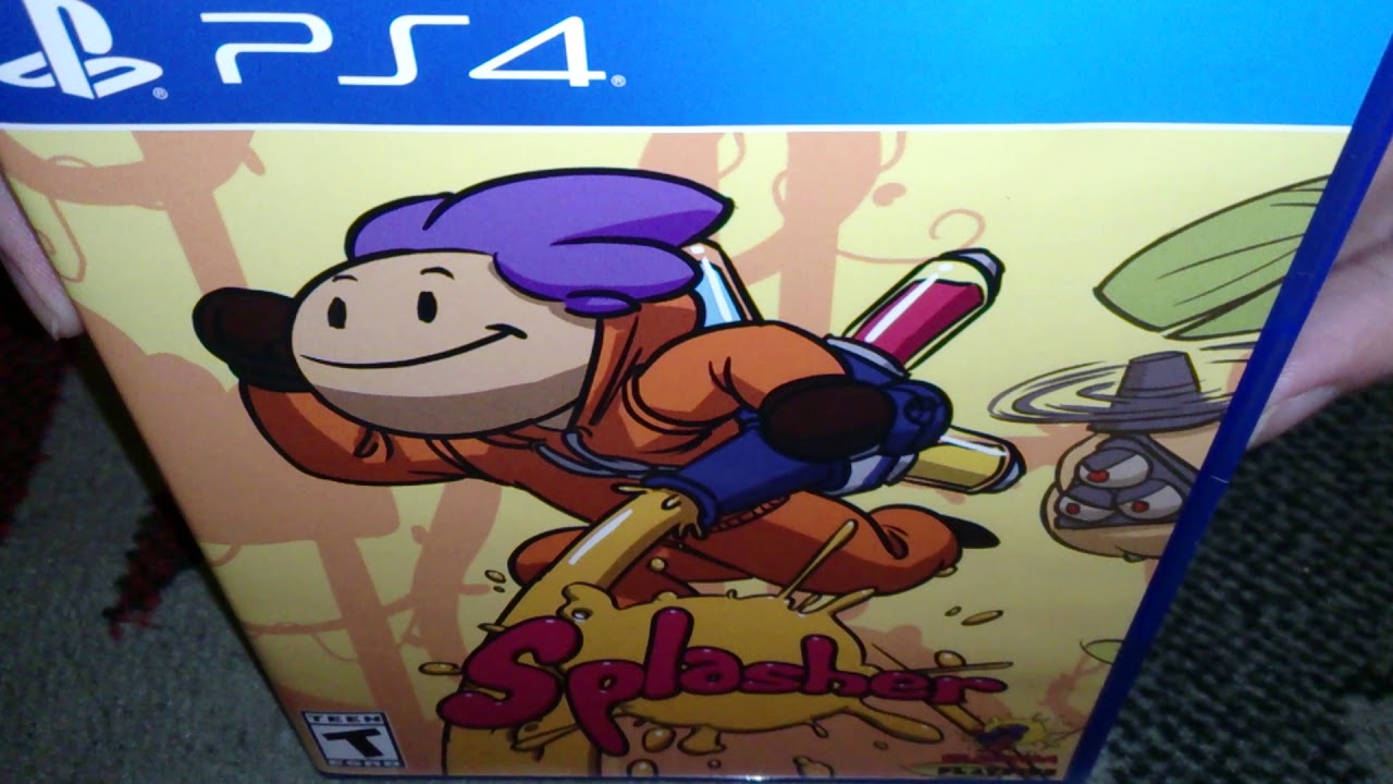 Nostalgamer Unboxing Splasher On Sony Playstation 4 Four PS4 Limited Run Games LRG