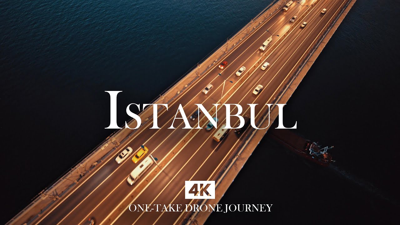 ISTANBUL in 4K – Anatolian Soul - Night Bridge Flow | Calm Piano & Endless City Motion