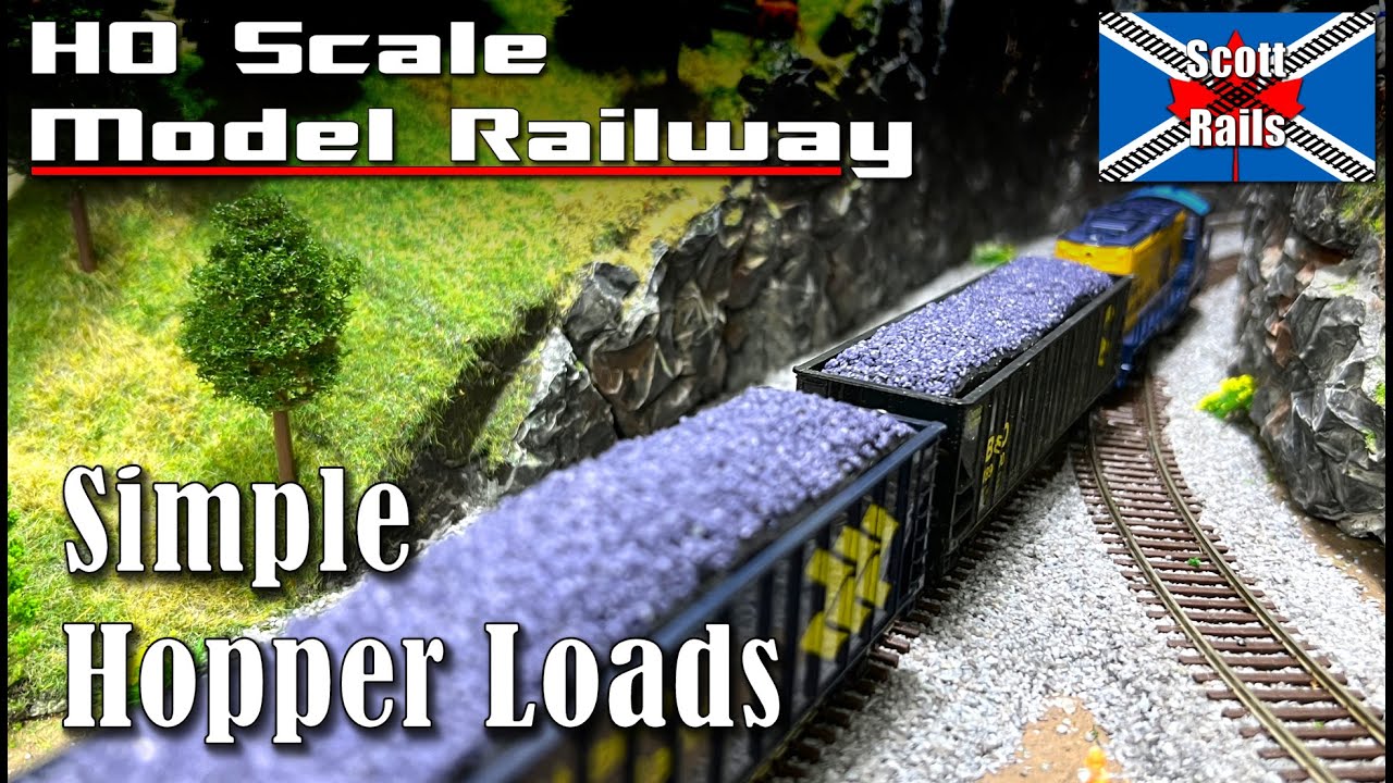Simple Budget Hopper Loads For Your HO Scale Model Trains