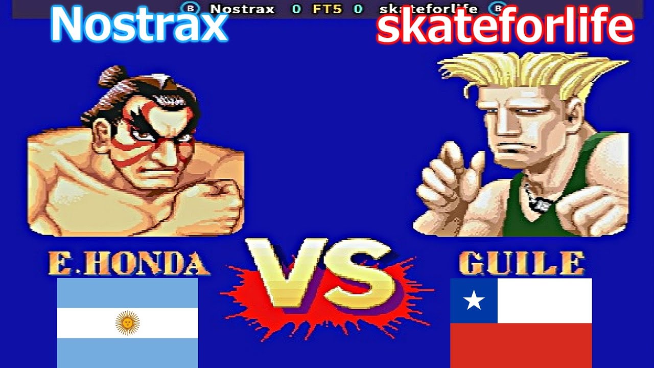 Street Fighter II': Champion Edition - Nostrax vs skateforlife FT5