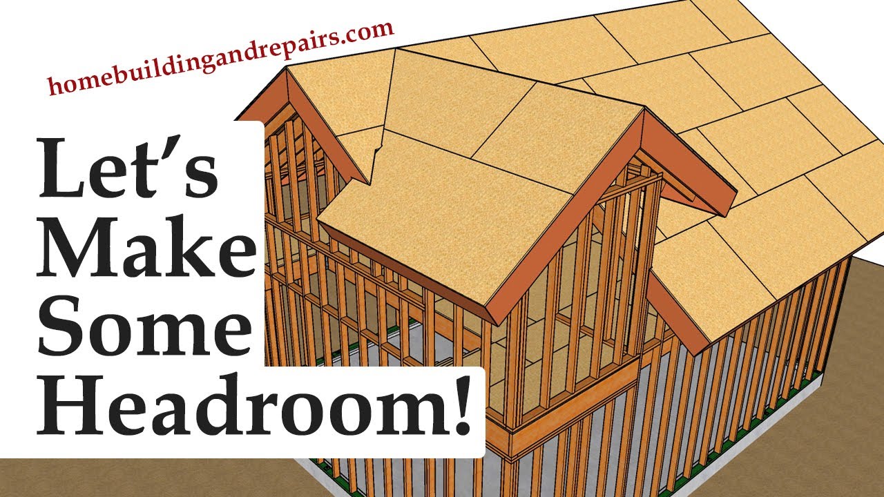 Adding Roof Extension For Headroom To Garage With Storage Loft - Building Education Series Part 2