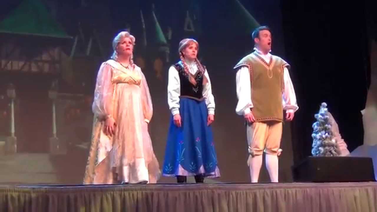 Kayla and Logan at the Frozen Sing Along 1 of 2