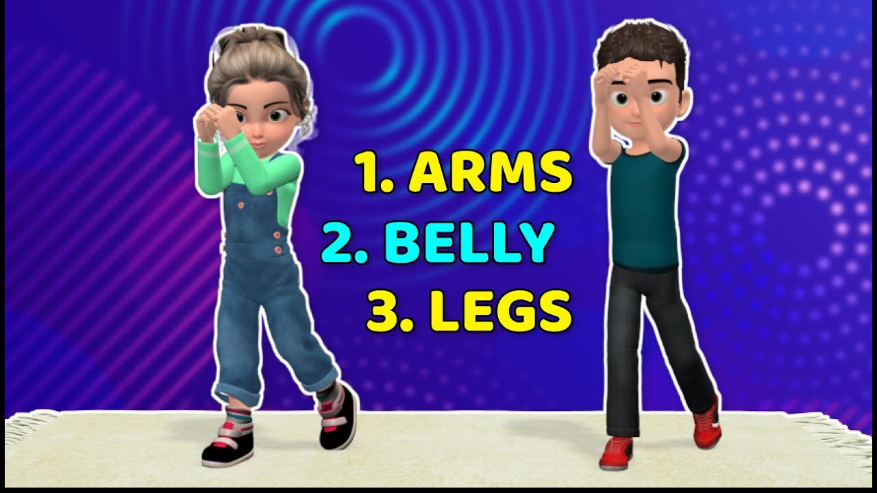 ARMS + BELLY + LEGS: 15-MINUTE KIDS WORKOUT