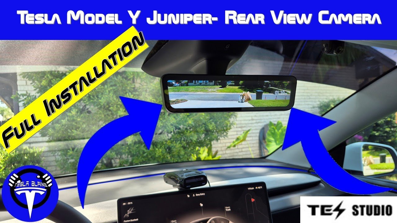 Установка камеры заднего вида Juniper Tesla Model Y 2026 года в режиме реального времени! #tesla