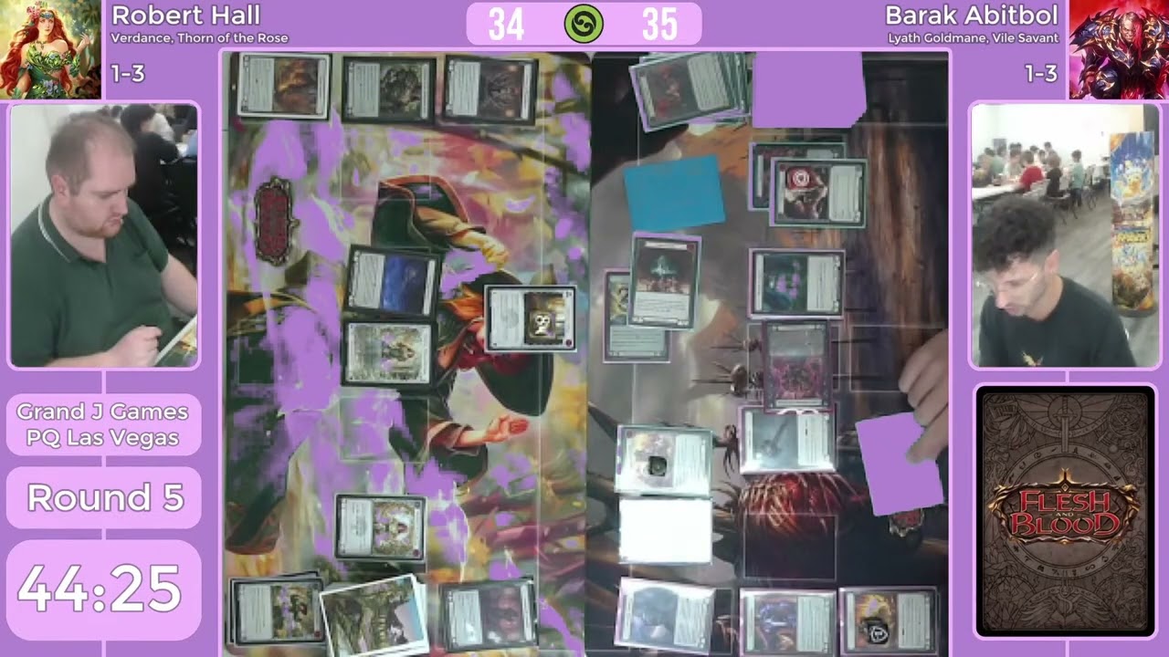 Robert Hall (Verdance, Thorn of the Rose) Vs Barak Abitbol (Lyath Goldmane, Vile Savant) | Round 5