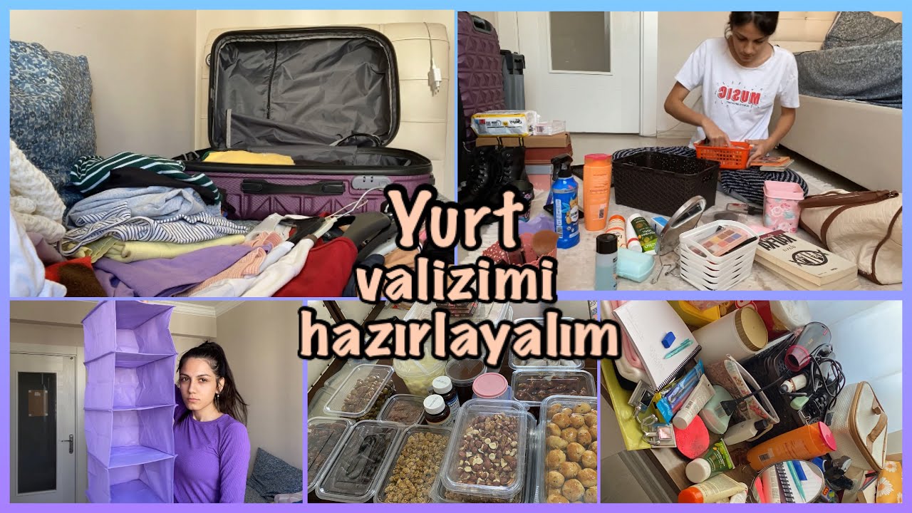 üniversite & yurt valiz hazırlama! yeni aldıklarım+ders kaydı