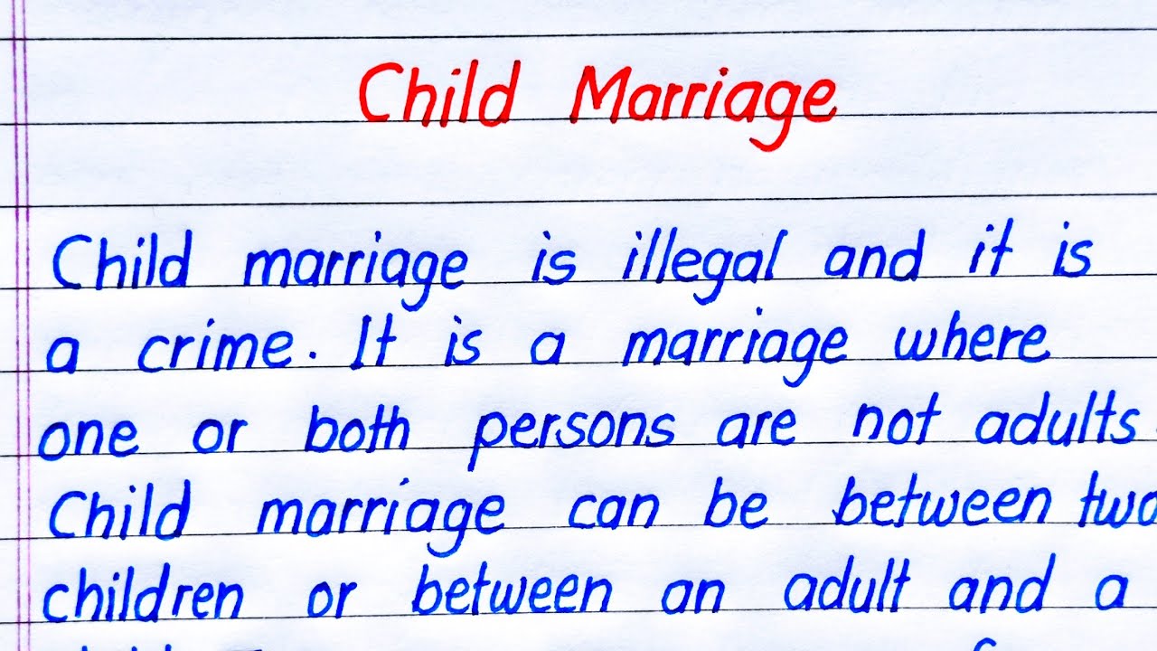 Child Marriage Essay in English | Essay on Child Marriage in English | Paragraph on Child Marriage