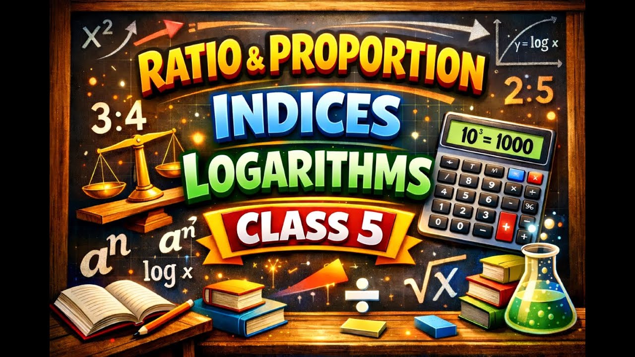Ratio and Proportion, Indices, Logarithms | Class 5 | CA Harshvardhan Sanghi