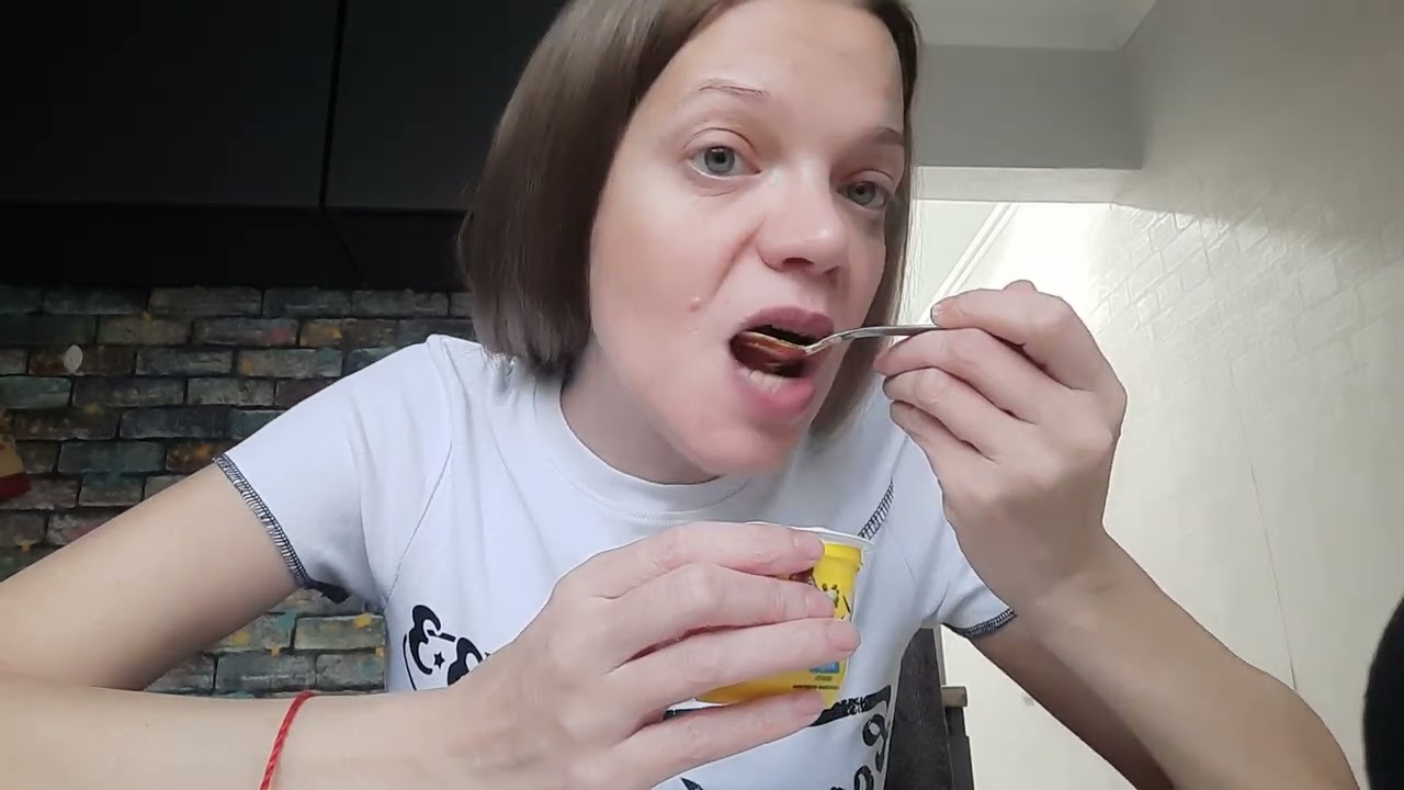ASMR EATING YOGURT