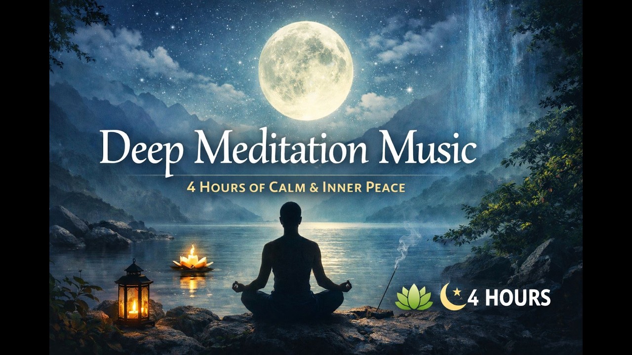 Deep Meditation Music (4 Hours) | Calm Mind, Stress Relief, Sleep & Inner Peace