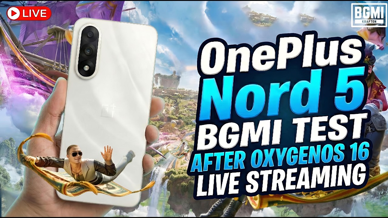 OnePlus Nord 5 BGMI Test After OxygenOS 16 😱 | 120 FPS Support or Not? #bgmilive #bgmi