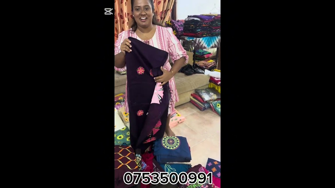 හෑන්ඩ්ලුම් එම්බ්‍රොයිඩරි සාරි 6500/= Handloom embroidery  saree 0753500991📞