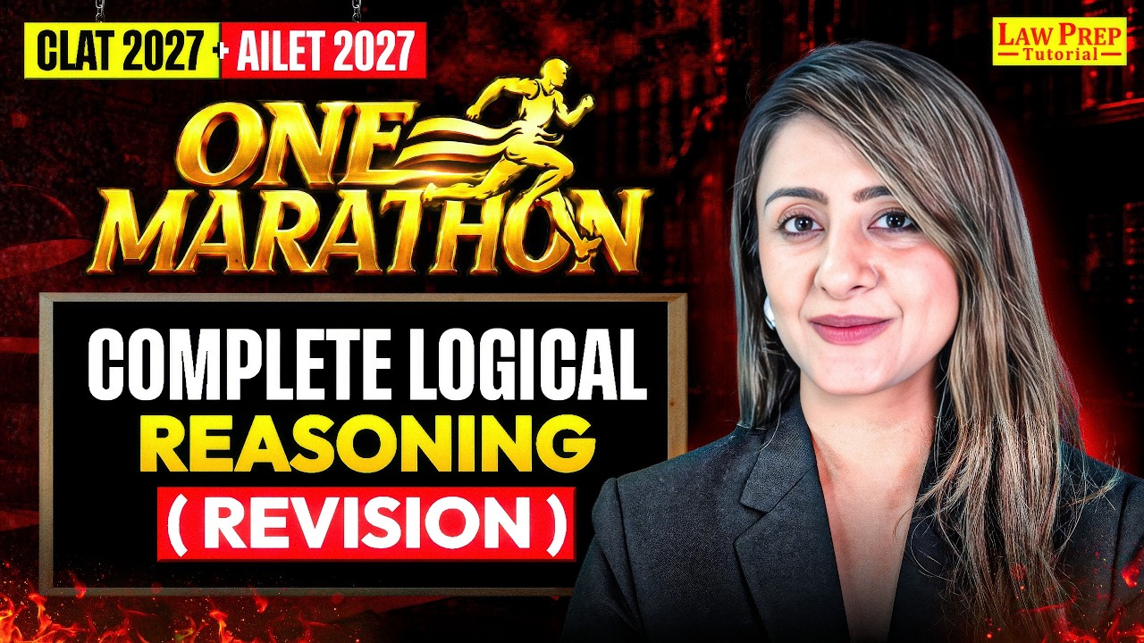 CLAT 2027 Logical Reasoning | Complete Revision Marathon 🔥 | CLAT 2027 Preparation| Mansi Jain Ma'am