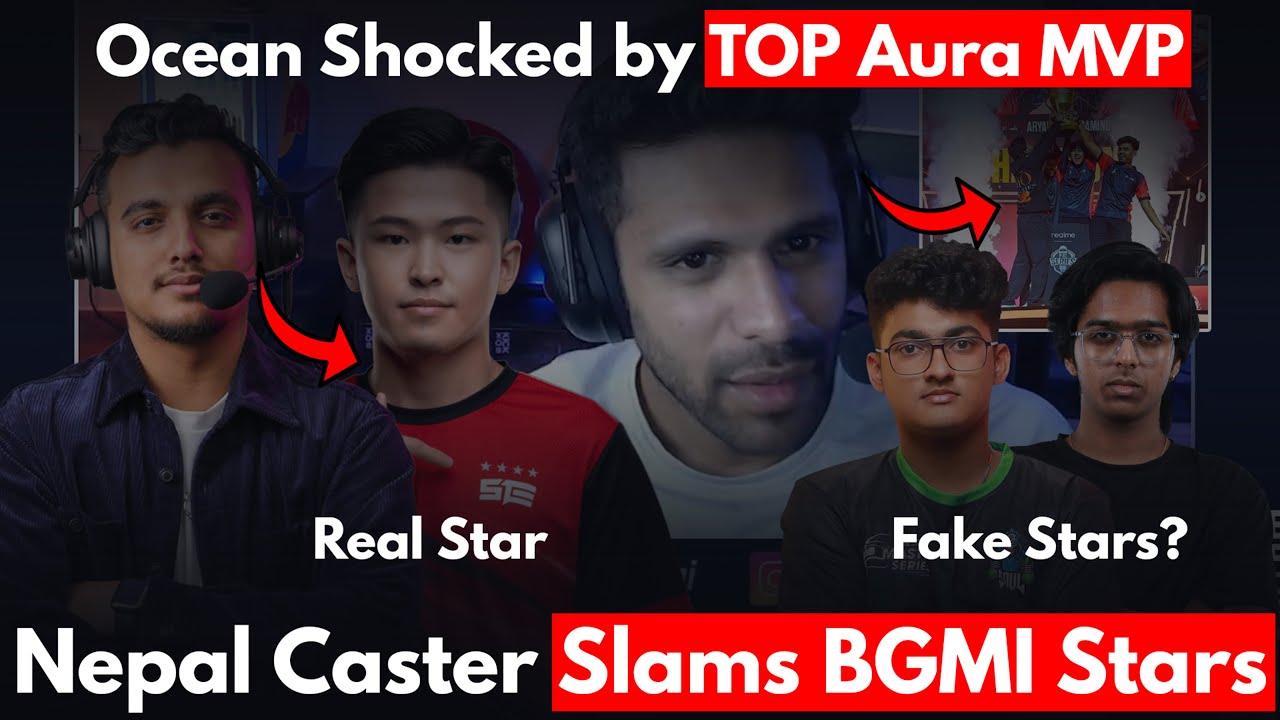 Nepal Caster Slam Indian Player😱 Ocean Shocked by TOP PUBG MVP & Aura🥵 Team Aryan EWC🔥 GOBLIN SPower