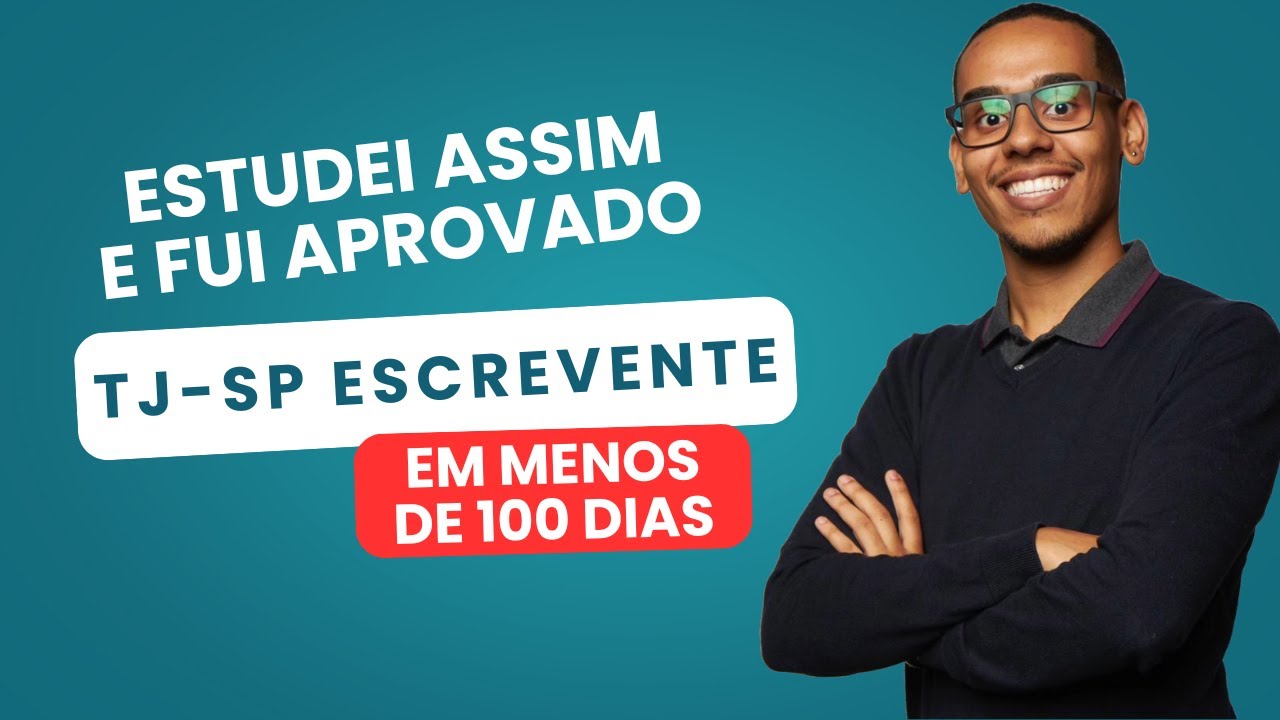 FOI ASSIM meu plano de estudo para ser APROVADO no concurso de ESCREVENTE do TJSP 🚀