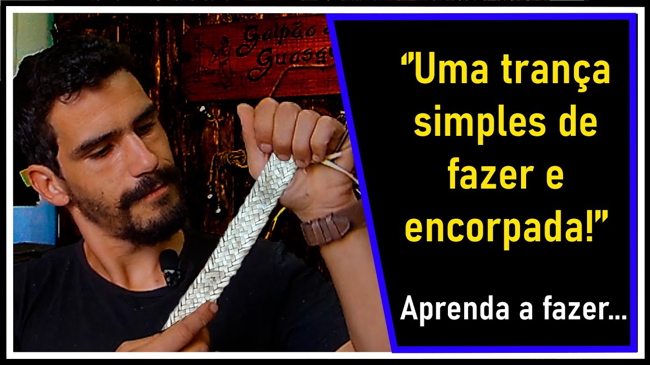 Como fazer tran&ccedil;a chata de 13 tentos?