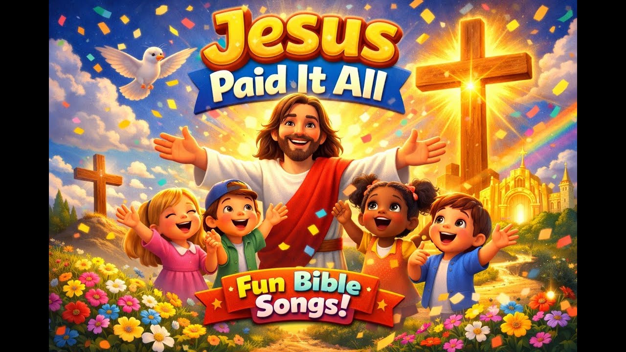 Jesus Paid It All  | Joyful Kids Worship Song | Christian Bible Song for Children