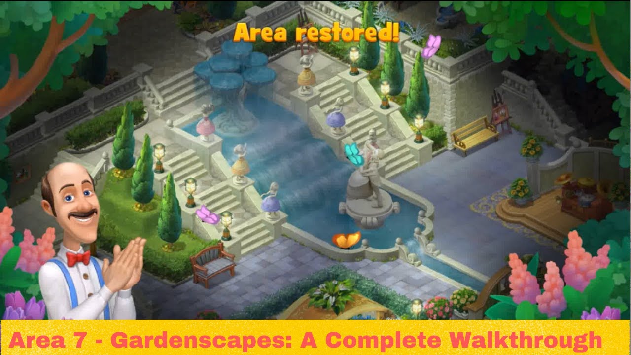 Gardenscapes Area 7 Walkthrough Complete