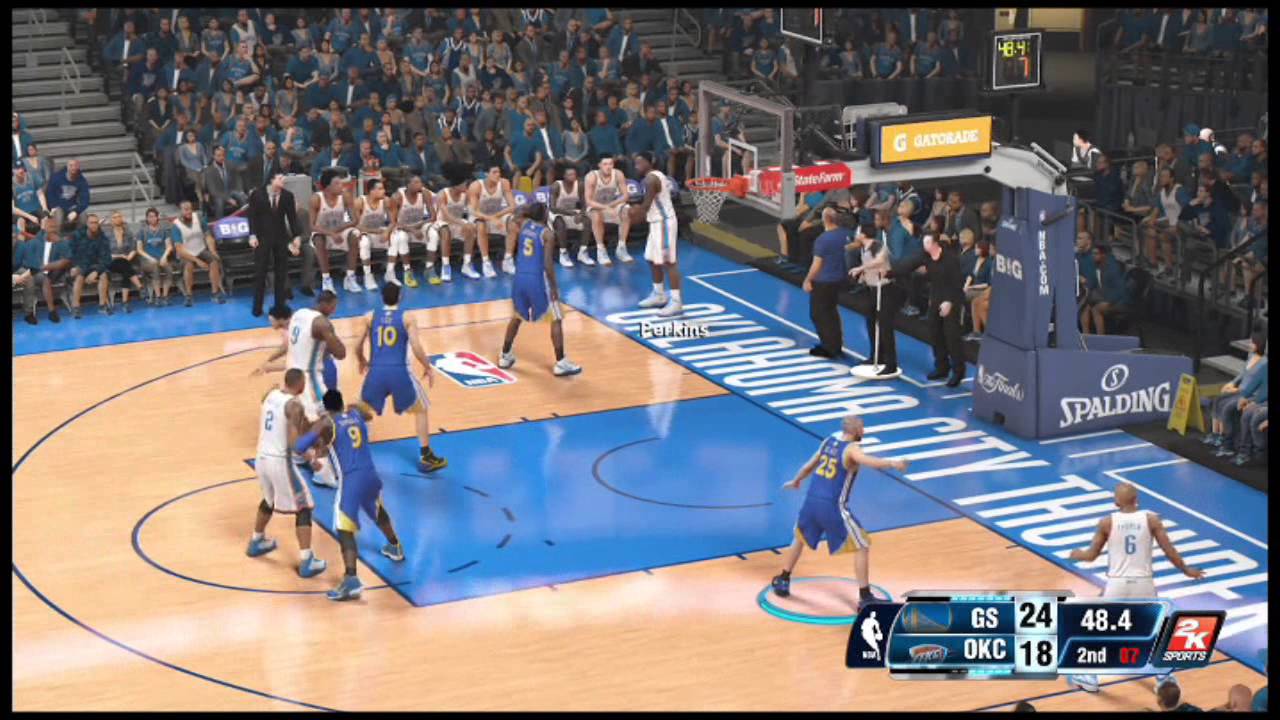NBA 2K14 Gameplay - Golden State Warriors vs Oklahoma City Thunder Full Game (Xbox One)