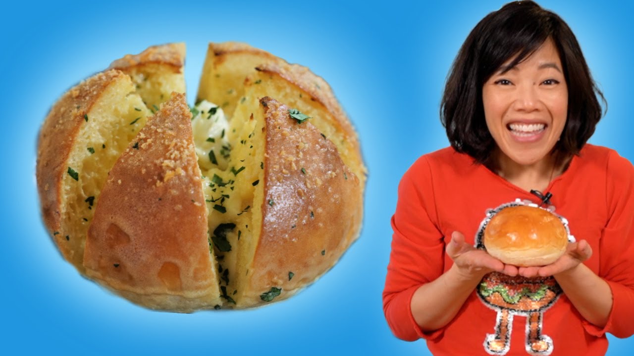 Baking 6-Sided Garlic Buns From SCRATCH -- Korean Street Food at Home #withme
