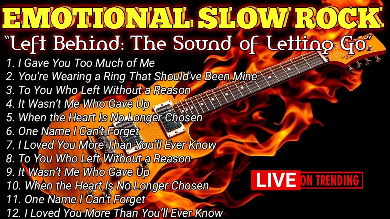 💔 Forever Left Behind | Full Album of Sad Slow Rock 80s–90s Vibe