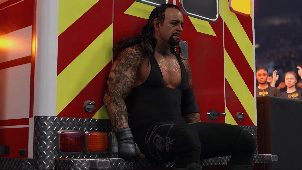 WWE 2K24 Undertaker vs Mr. Kennedy Ambulance Match
