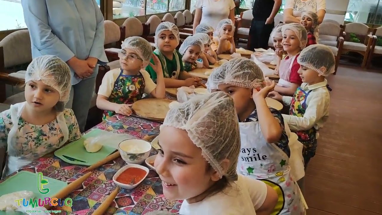 TUMURCUQ UŞAQ BAĞÇASI. MASTER-KLASS PIZZA.
