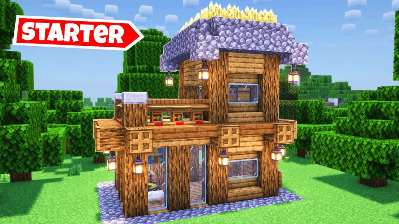 Minecraft Easy Starter Survival House Tutorial⚒️