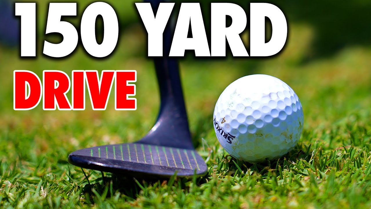 How to Hit 150 Yard Drive w/ 72° Wedge! // One Club Challenge!