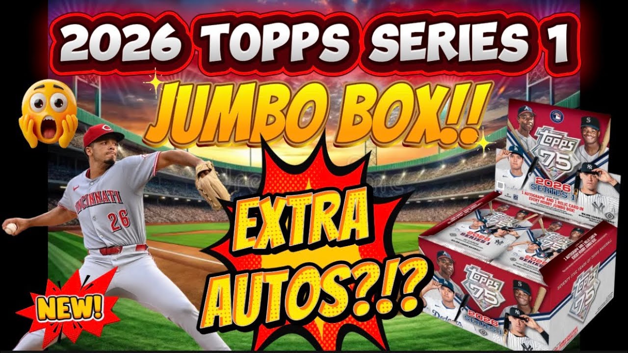 🚨2026 TOPPS SERIES 1 JUMBO BOX!!🔥PURPLE /250, A LEGEND HFA & AN INSANE SURPRISE ROOKIE BONUS AUTO?!🔥