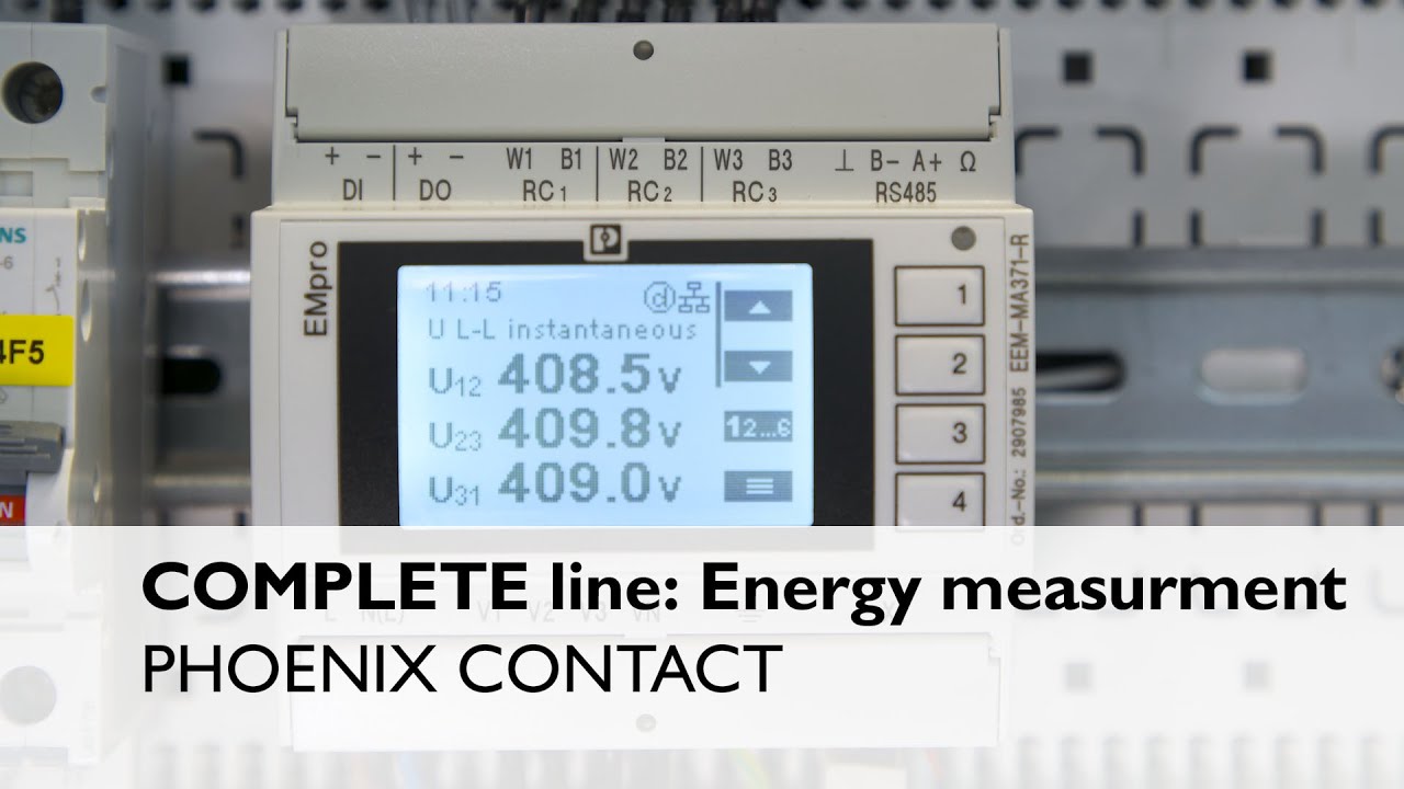 Energy measurement for control cabinets with COMPLETE line