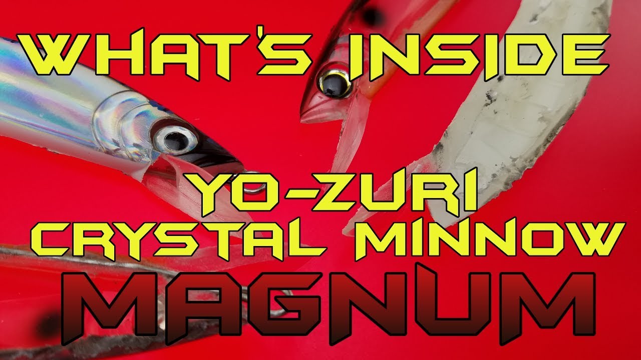 WHAT'S INSIDE:  Lure Autopsy and comparision:  New vs Old Yozuri Crystal minnow magnum