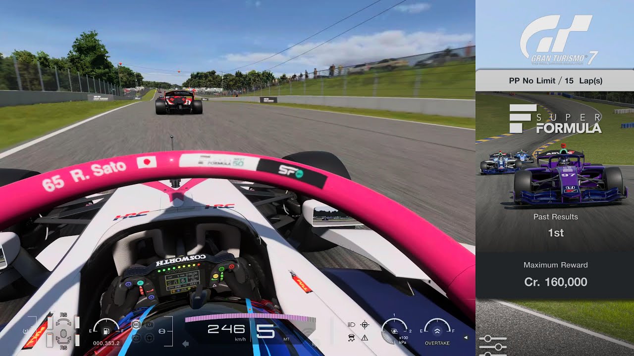 Gran Turismo 7 | Super Formula Road Atlanta Laps 15 Difficult Hard - SF23 Honda [Soft Tyre]