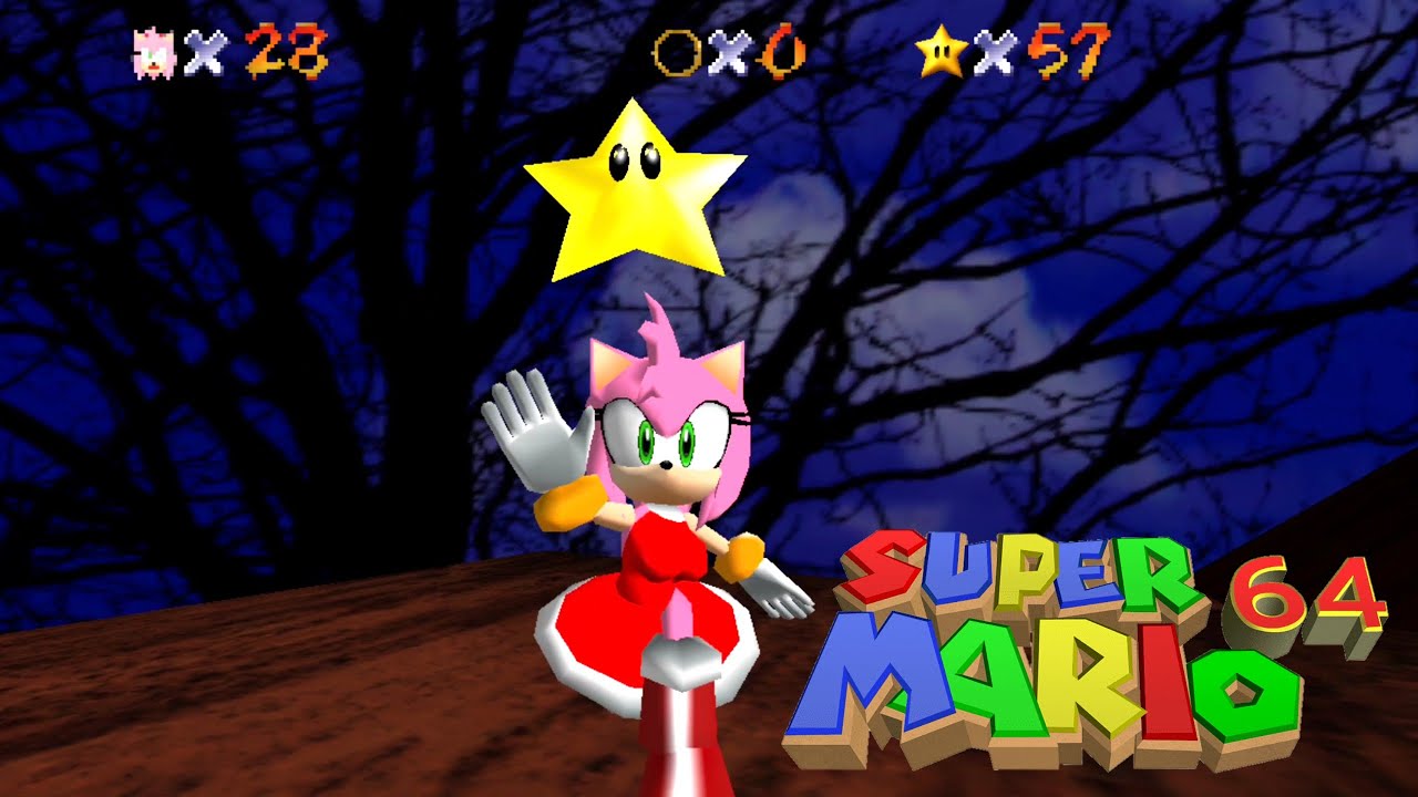 Super Amy Rose 64 WideScreen HD Textures Big Boo's Haunt Complete (Gameplay Android)
