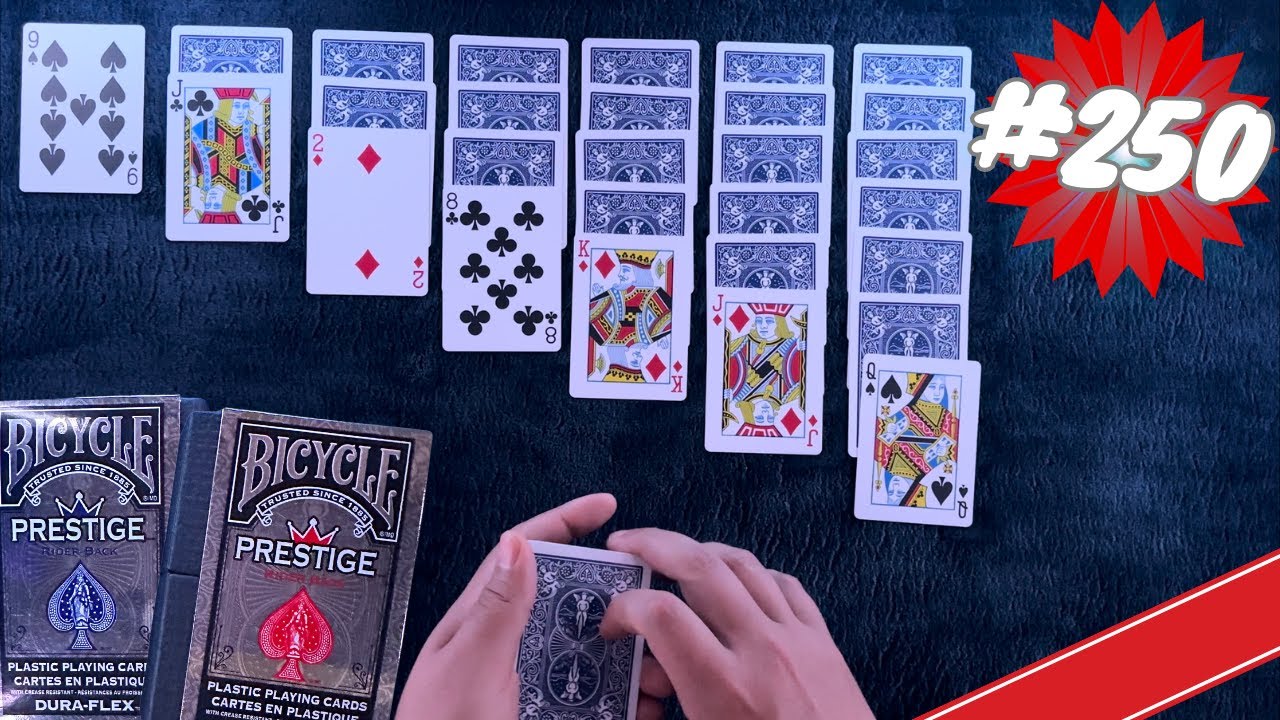 +1 Hour ASMR Solitaire #250 Special: The Bicycle Prestige Decks Blue & Red