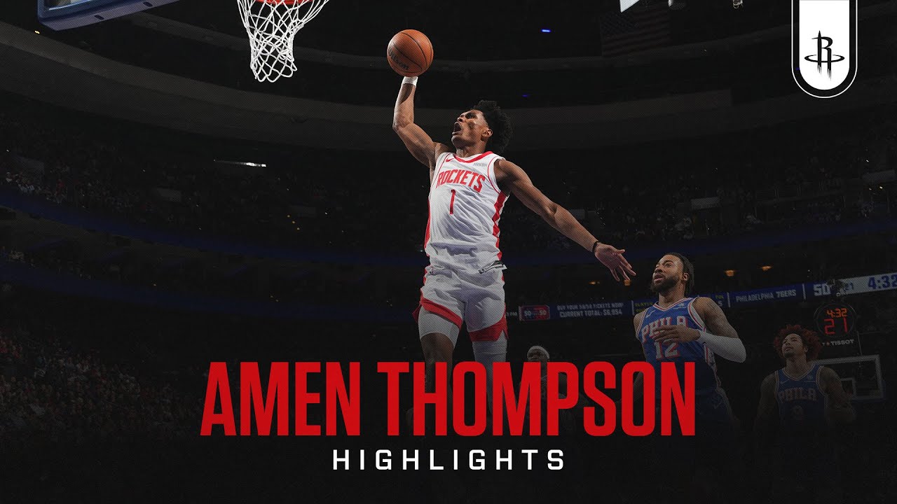 Amen Thompson (17 points) Highlights vs. Philadelphia 76ers