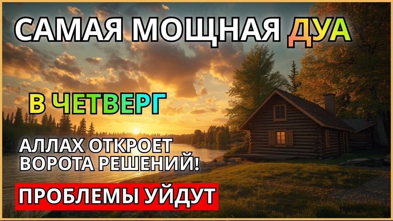 САМАЯ СИЛЬНАЯ ДУА в ЧЕТВЕРГ! РИЗК, БОГАТСТВО, УСПЕХ, СЧАСТЬЕ!