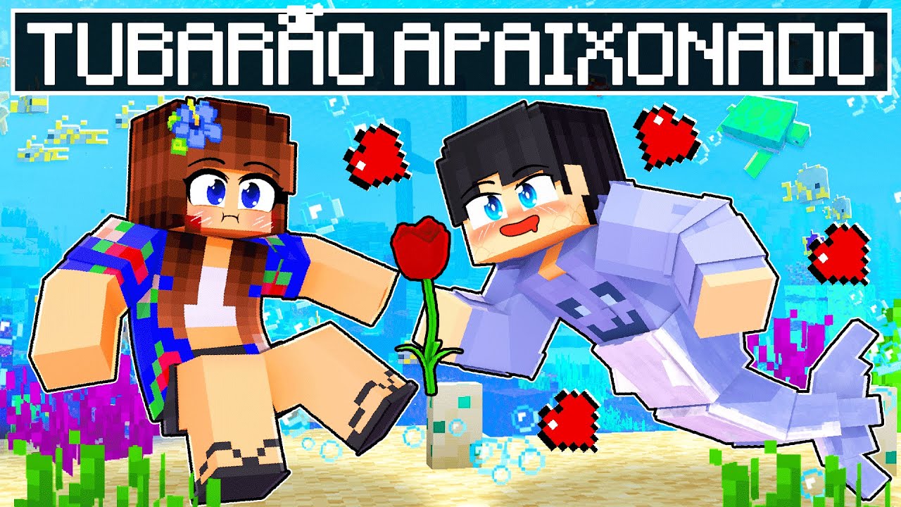O GAROTO TUBARÃO se APAIXONOU por MIM no Minecraft ◂Miika▸