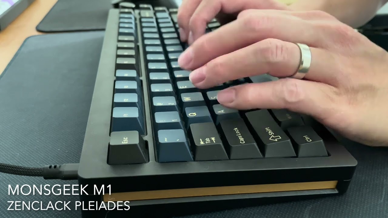 Zenclack Pleiades Linears | Monsgeek M1 | Typing ASMR no talking