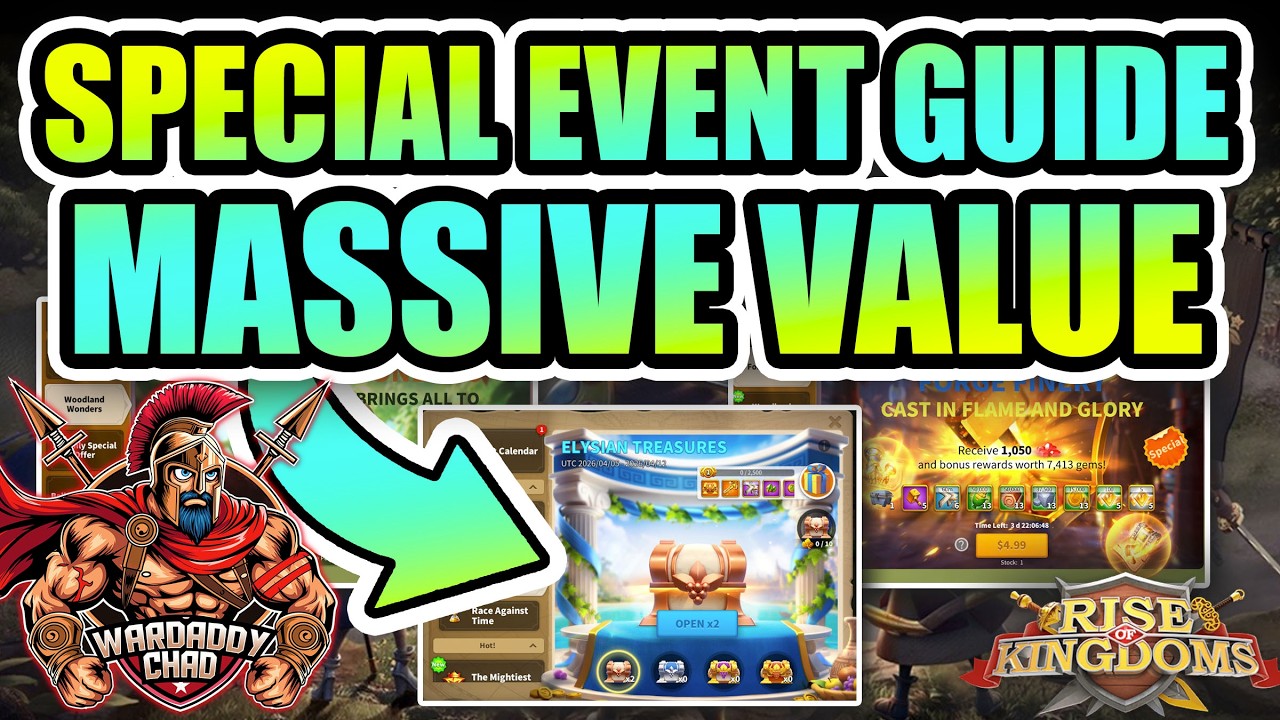 Elysian Treasure & Smithy Special: Massive Value - Rise of Kingdoms