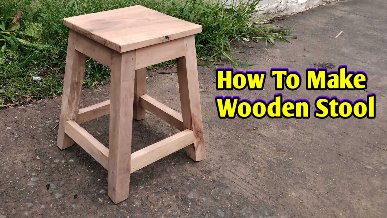 Wooden Stool Making // With Waste Wood // Woodworking