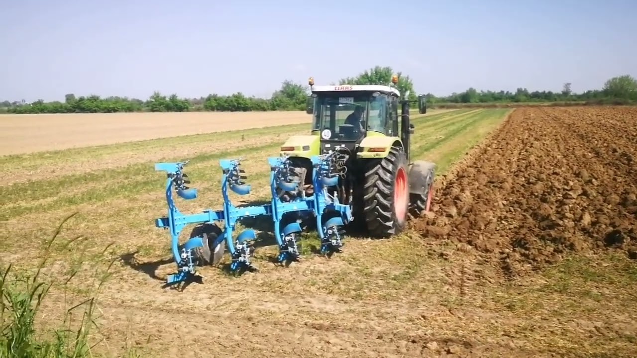 CLAAS ARES 657 ATZ-οργωμα με αναστρεφομενο αροτρο
