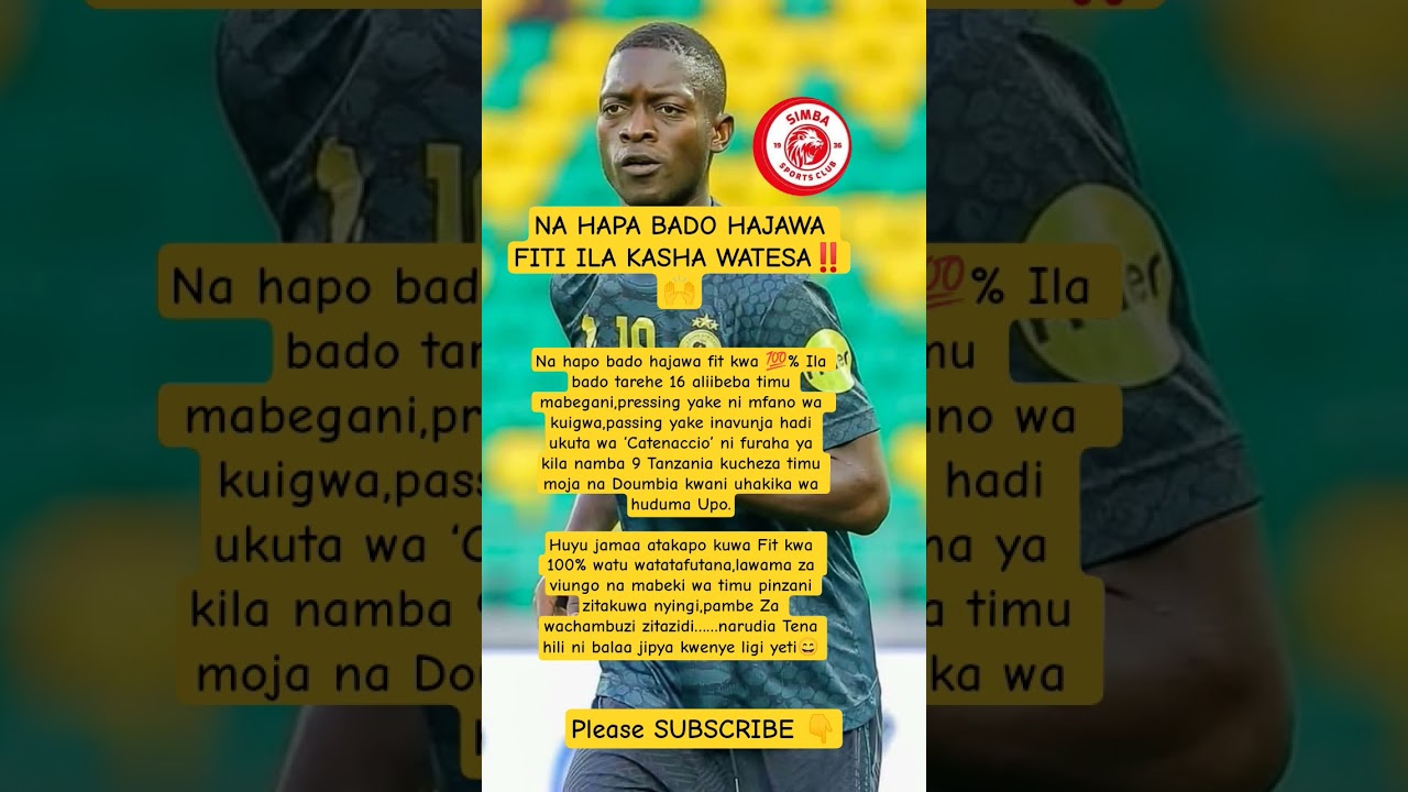 #simba #yanga...🙌‼️SASA NA HAPO BADO HAJAWA FITI...#trending #dunianileo