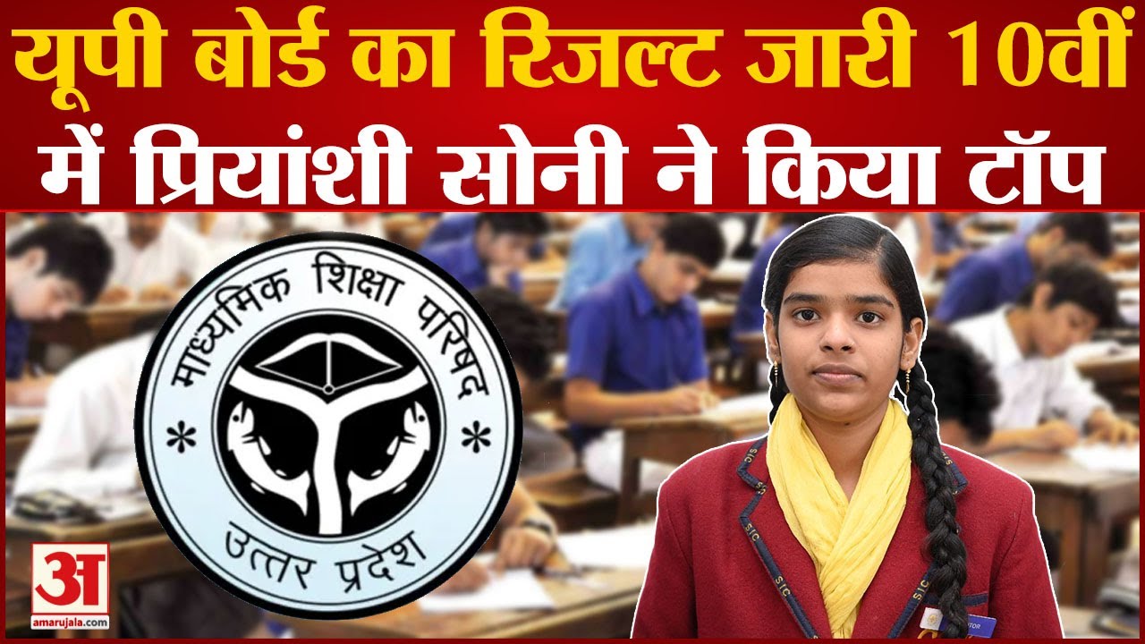UP Board Result 2023: यूपी बोर्ड का रिजल्ट जारी 10वीं में Priyanshi Soni ने किया टॉप