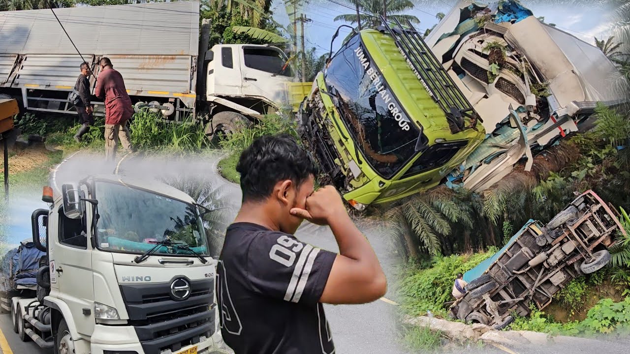 Detik Detik Truck Trailer Putus Tali Gas Di Bukit Kodok.Driver Muda Menangis Di TKP,Insiden Truck.